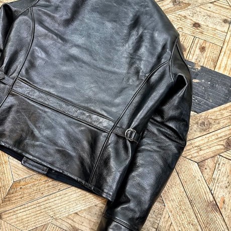 FINE CREEK ＆CO【Billheimer / ﾋﾞﾙﾊｲﾏｰ】Double AVIATOR JKT (horse)BLACK 2026年2月末～2026年12月末入荷予定！！ご予約