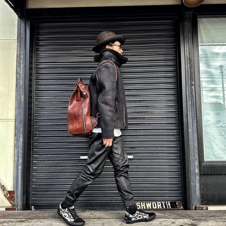 CWORKS【Dout / ﾀﾞｳﾄ】 Mouton riders jacket (BLACK) FINE CREEK