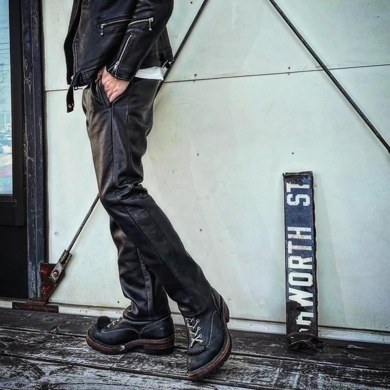 MOSSIR【Lalk / ﾗﾙｸ】washable leather track pants(