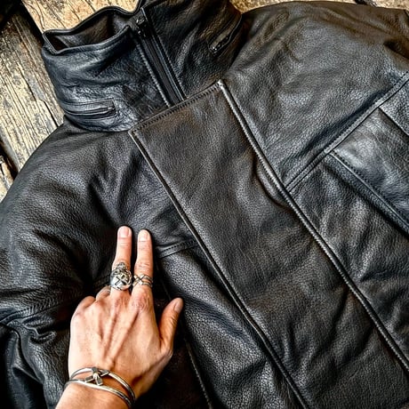 CWORKS【Len / レン】Leather MONSTER PARKA (FINE CREEK )