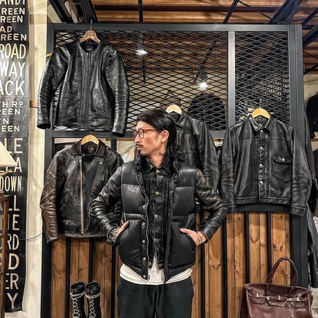 FINE CREEK ＆CO【Law / ロー】ﾚｻﾞｰﾀﾞｳﾝﾍﾞｽﾄ（BLACK) 2026年11月末〜2027年2月末入荷予定分！！ご予約