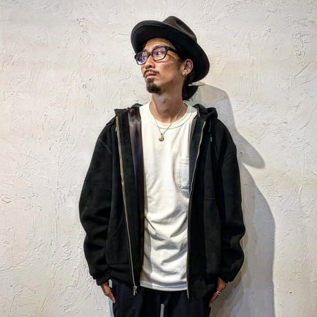CWORKS【Crispy / ｸﾘｽﾋﾟｰ 】Deer suede (BLACK)(FINE CREEK )