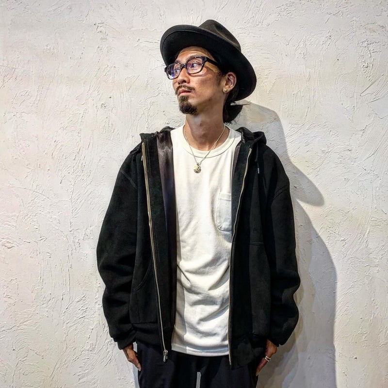 CWORKS【Crispy / ｸﾘｽﾋﾟｰ 】Deer suede (BLACK)(FINE