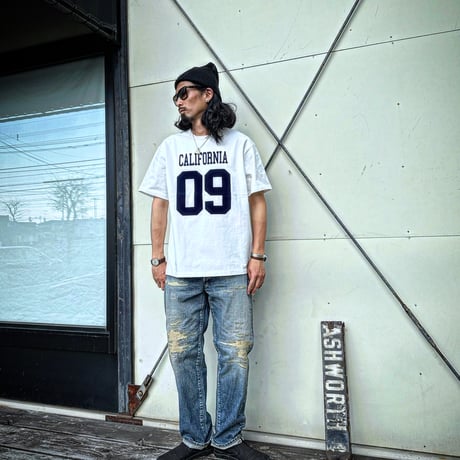 HIGHWAY NINE ハイウェイナイン C-NECK 10/-TENJIKU ROUGH FIT S/S PRINT Tee「CALIFORNIA」(042006)