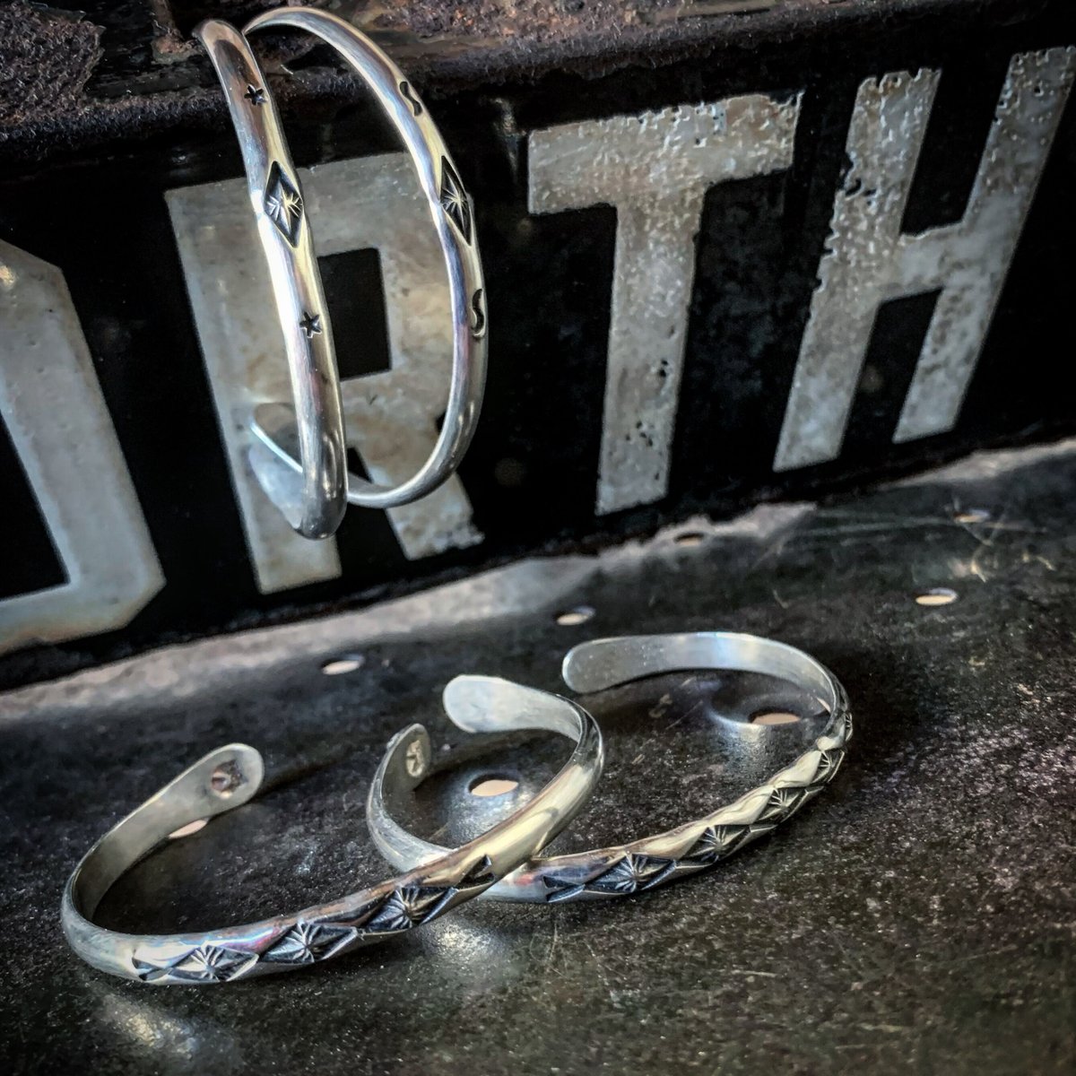 MASAYOSHI シルバーバングル CELLMAN2DEERMES】 （MASAYOSHI）/ slim bracelet③