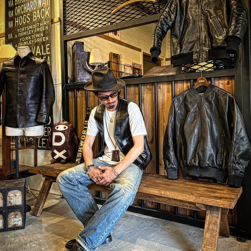 FINE CREEK &CO 【Jefferson / ジェファーソン】 レザーベスト( FINE CREEK &CO 【Jefferson / ジェファーソン】 レザーベスト(