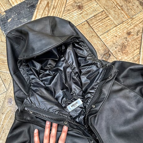 MOSSIR【MARTIAL / ﾏｰｼｬﾙ】waterproof leather Parker Jacket (ﾌｧｲﾝｸﾘｰｸ) 2026年2月末～2026年10月末入荷予定！！