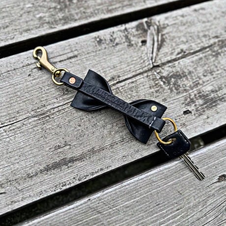 Dutch Leather Company ×  MASAYOSHI ribbon key holder BLACK series