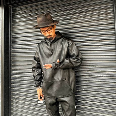 MOSSIR 【Lesley / ﾚｲﾘｰ】stretch leather parker (ﾌｧｲﾝｸﾘｰｸ)