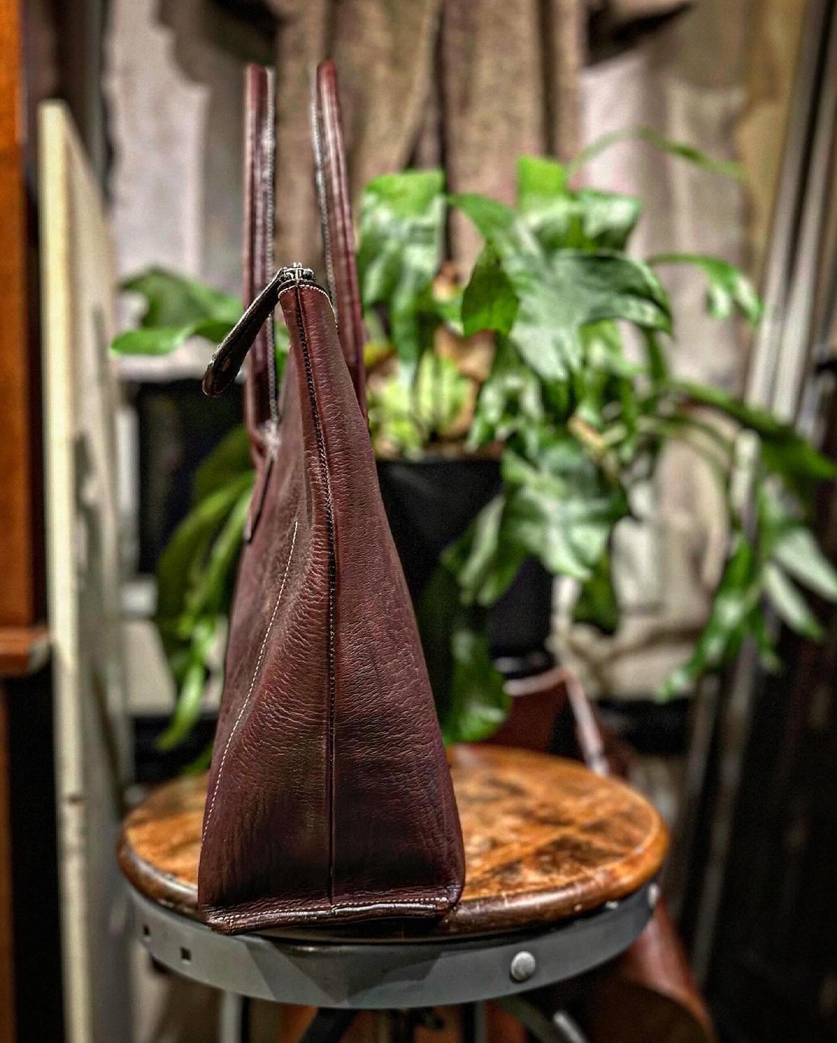 Dutch Leather Company × MASAYOSHI Zip Tote Bag