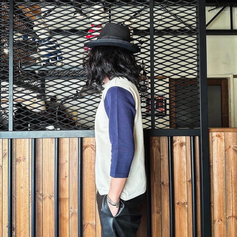 MOSSIR(モシール)【Carpenter / Baseball Knit TEE】 (F