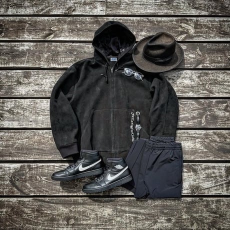 CWORKS【Crispy / ｸﾘｽﾋﾟｰ 】Deer suede (BLACK)(FINE CREEK )