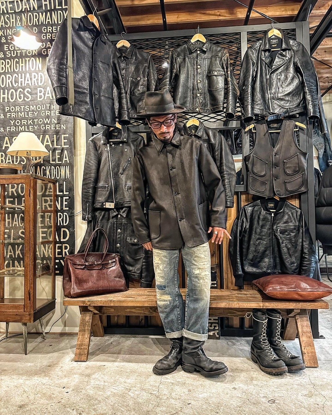 CWORKS【Load / ﾛｰﾄﾞ】Deer leather coverall (FINE