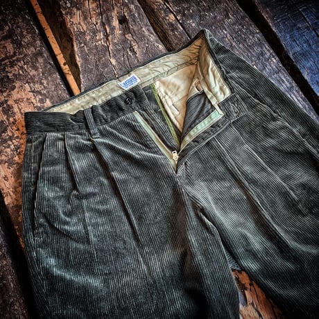 CWORKS 【Falk/Two Tuck Corduroy Work Pants】(FINE CREEK )