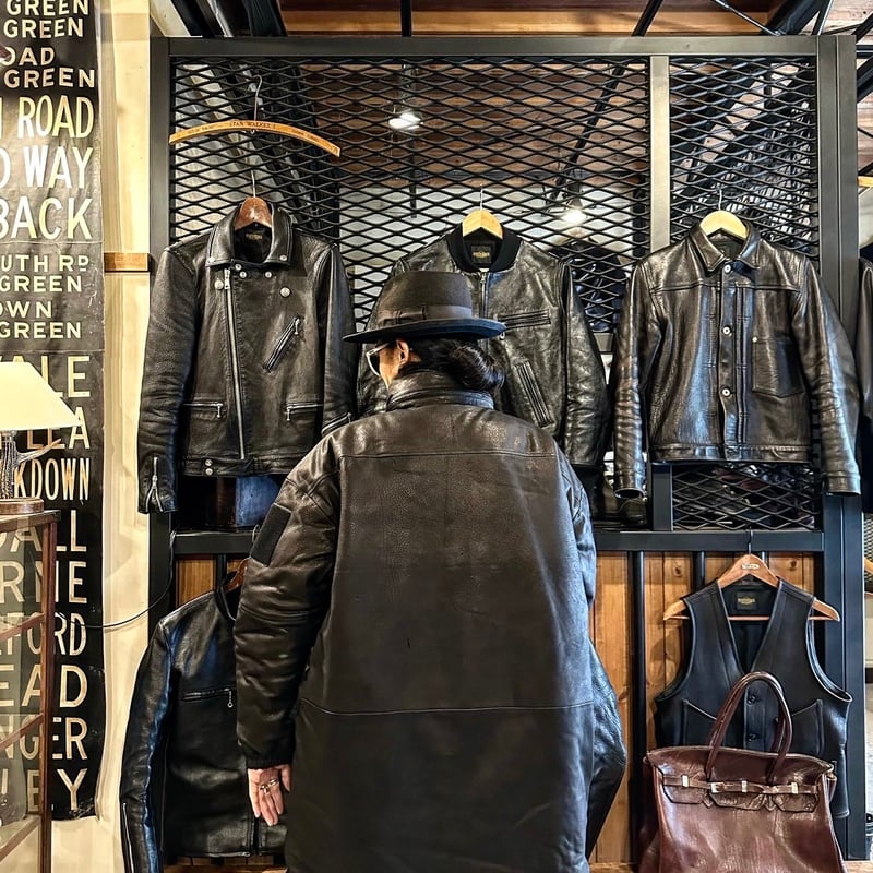 CWORKS【Len / レン】Leather MONSTER PARKA (FINE CRE