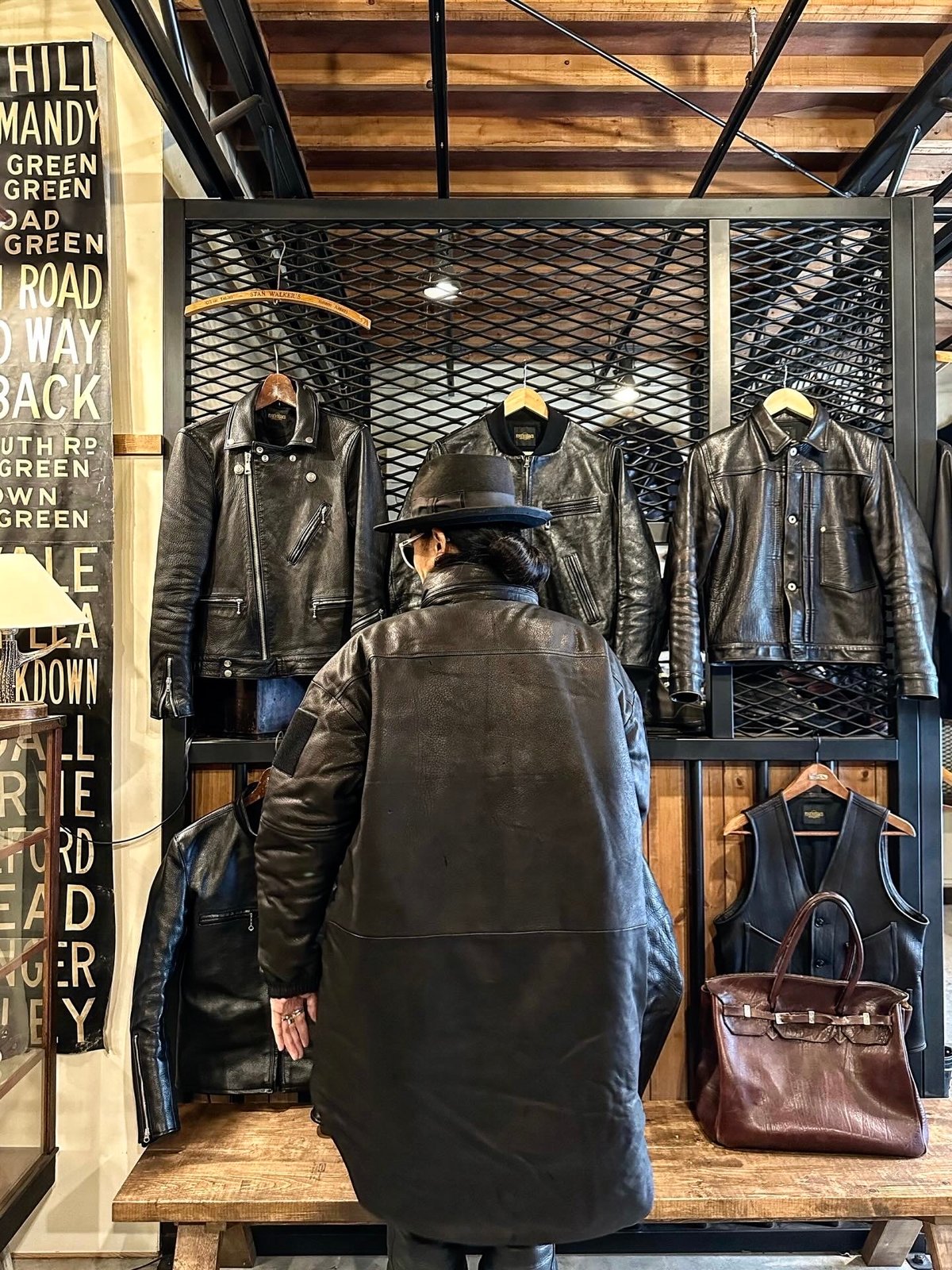 CWORKS【Len / レン】Leather MONSTER PARKA (FINE CRE