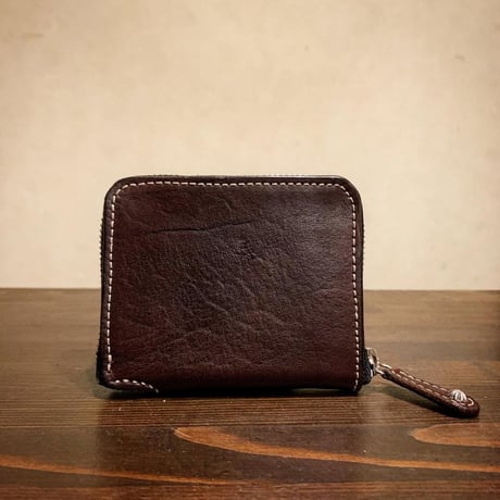 Dutch Leather Company × MASAYOSHI round zip short wallet