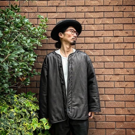 CWORKS【Lin /ﾘﾝ】Leather M65用 liner（BLACK）(FINE CREEK )