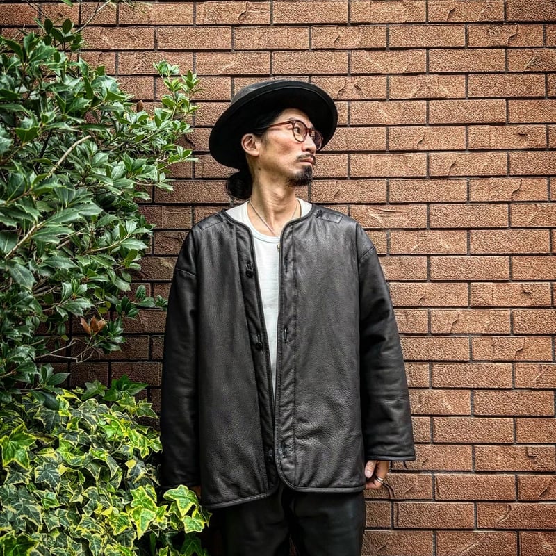 CWORKS【Lin /ﾘﾝ】Leather M65用 liner（BLACK）(FINE C