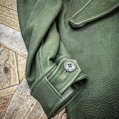 CWORKS【Ltail / ﾙﾃｰﾙ】Leather M65 fishtail（OLIVE）(FINE CREEK ) 2025年10月末～2026年6月末入荷予定！！ご予約