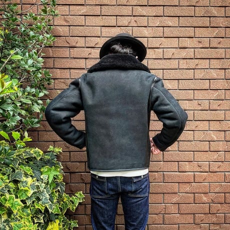 CWORKS【Dout / ﾀﾞｳﾄ】 Mouton riders jacket (BLACK) FINE CREEK