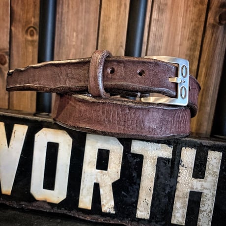 Dutch Leather Company × MASAYOSHI / D belt (Rusted)