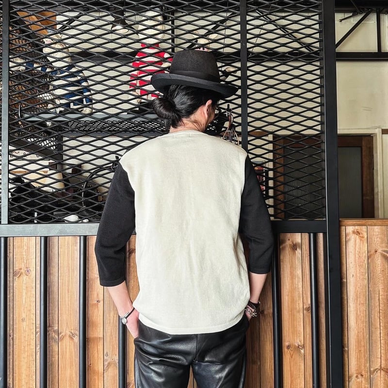 MOSSIR(モシール)【Carpenter / Baseball Knit TEE】 (F