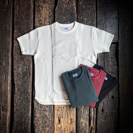 CWORKS 【Resort/ Waffle S/S Tee】  (FINE CREEK )