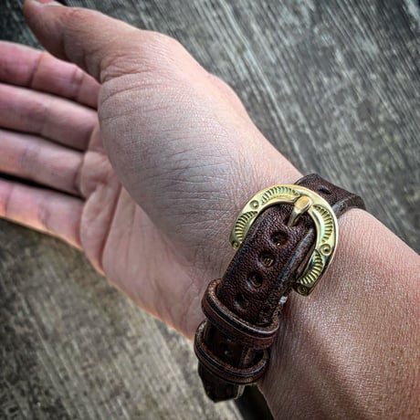 Dutch Leather Company ×  MASAYOSHI Watch belt  18GOLD
