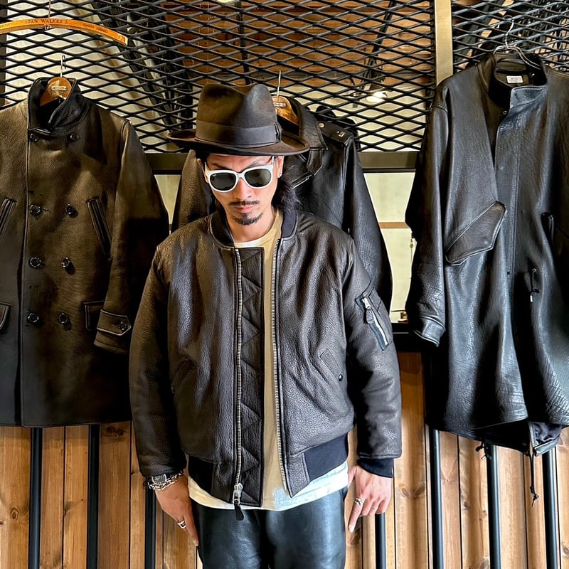 レザー　ma-１ 21WJ-1 シープレザーMA-1ジャケット | DEGNER