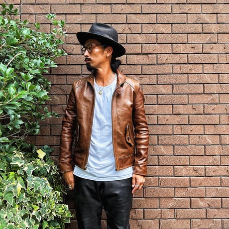 FINE CREEK ＆CO【Rosen jacket / ﾛｰｾﾞﾝｼﾞｬｹｯﾄ】 zip cossack (horse) BROWN