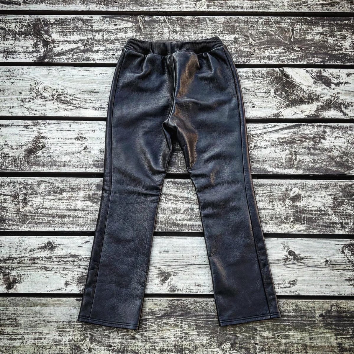 MOSSIR【Lalk / ﾗﾙｸ】washable leather track pants(...