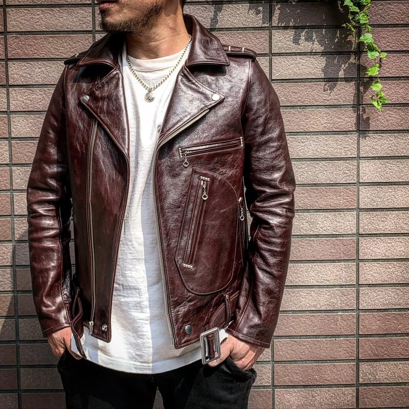 ブラウン　ファウンテンヘッドレザー　デルタ ブラウンファウンテンヘッドレザーデルタ