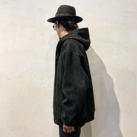 CWORKS【Crispy / ｸﾘｽﾋﾟｰ 】Deer suede (BLACK)(FINE CREEK )