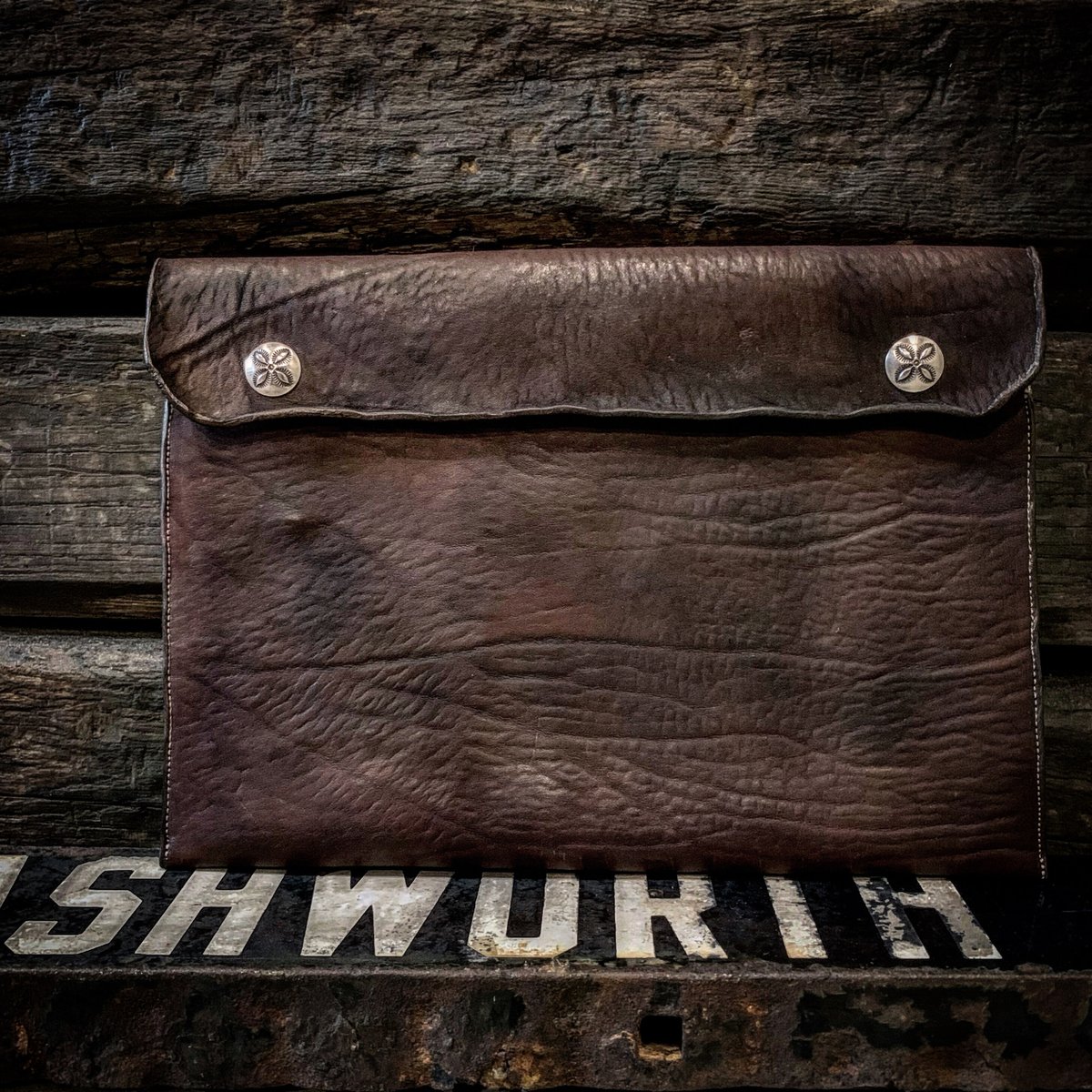 Dutch Leather Company × MASAYOSHI clutch bag（L）...