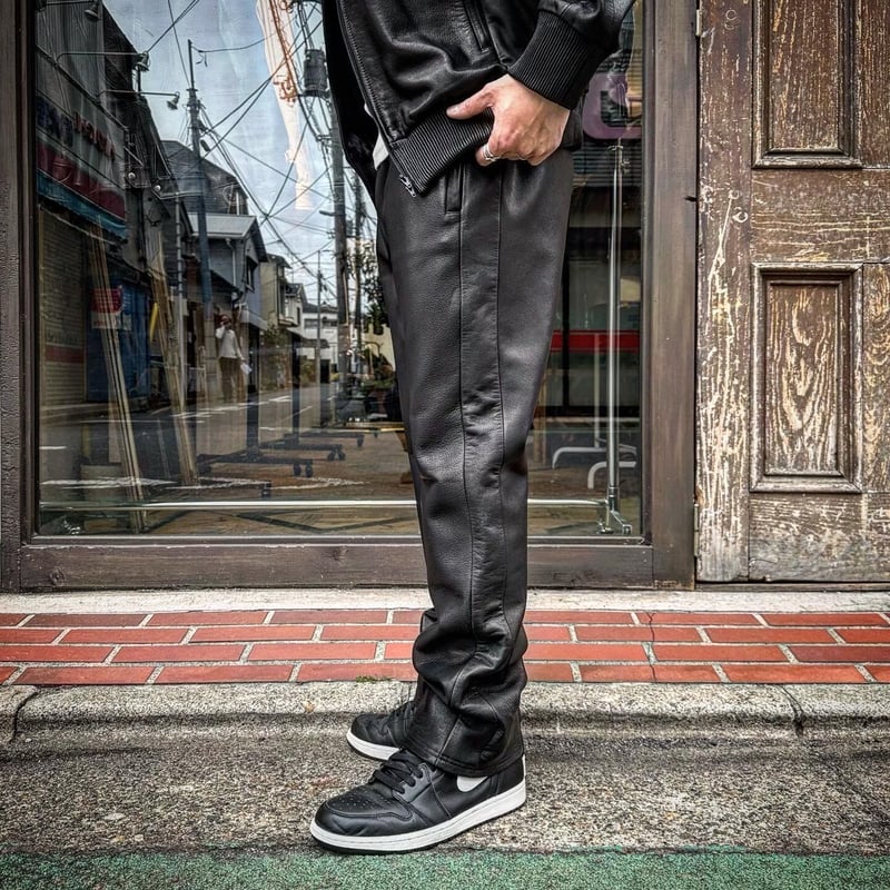 MOSSIR【Lalk / ﾗﾙｸ】washable leather track pants(...