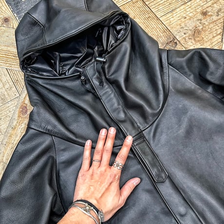 MOSSIR【MARTIAL / ﾏｰｼｬﾙ】waterproof leather Parker Jacket (ﾌｧｲﾝｸﾘｰｸ) 2026年2月末～2026年10月末入荷予定！！