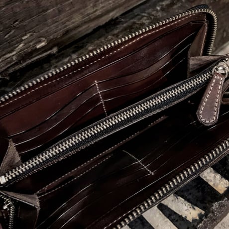 Dutch Leather Company ×  MASAYOSHI round zip long wallet