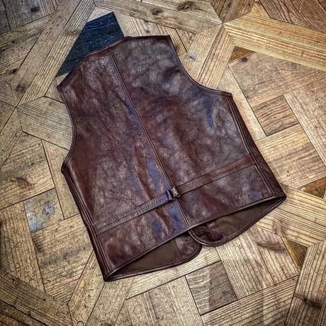 FINE CREEK ＆CO 【Jefferson / ｼﾞｪﾌｧｰｿﾝ】 ﾚｻﾞｰﾍﾞｽﾄ（BROWN)馬革