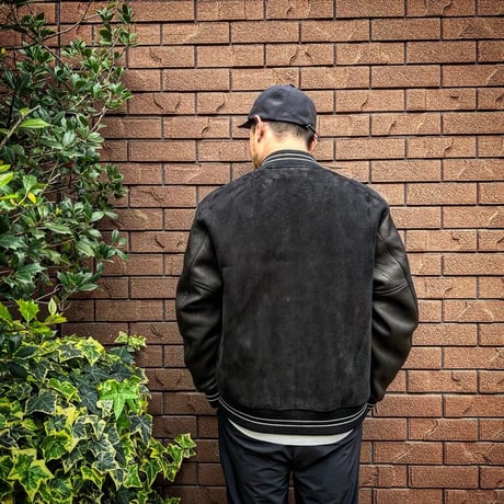 CWORKS【Leaward / ﾘﾜｰﾄﾞ】All Deer Leather Award jacket(BLACK)
