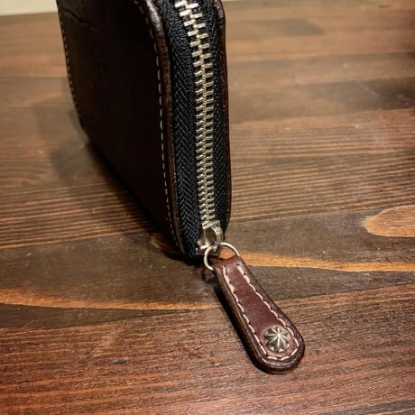 Dutch Leather Company × MASAYOSHI round zip short wallet