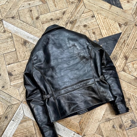 FINE CREEK ＆CO【Billheimer / ﾋﾞﾙﾊｲﾏｰ】Double AVIATOR JKT (horse)BLACK 2026年2月末～2026年12月末入荷予定！！ご予約