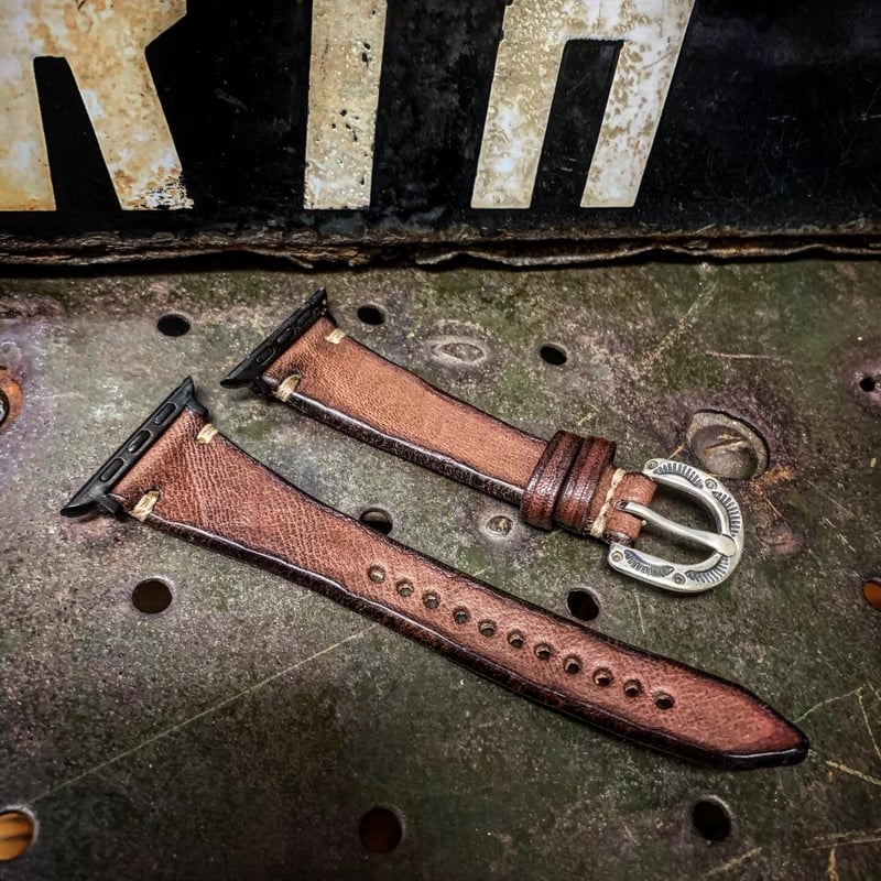 Dutch Leather Company ウォッチベルト18ミリ　ブラウン新品 Dutch Leather Company × MASAYOSHI Watch belt