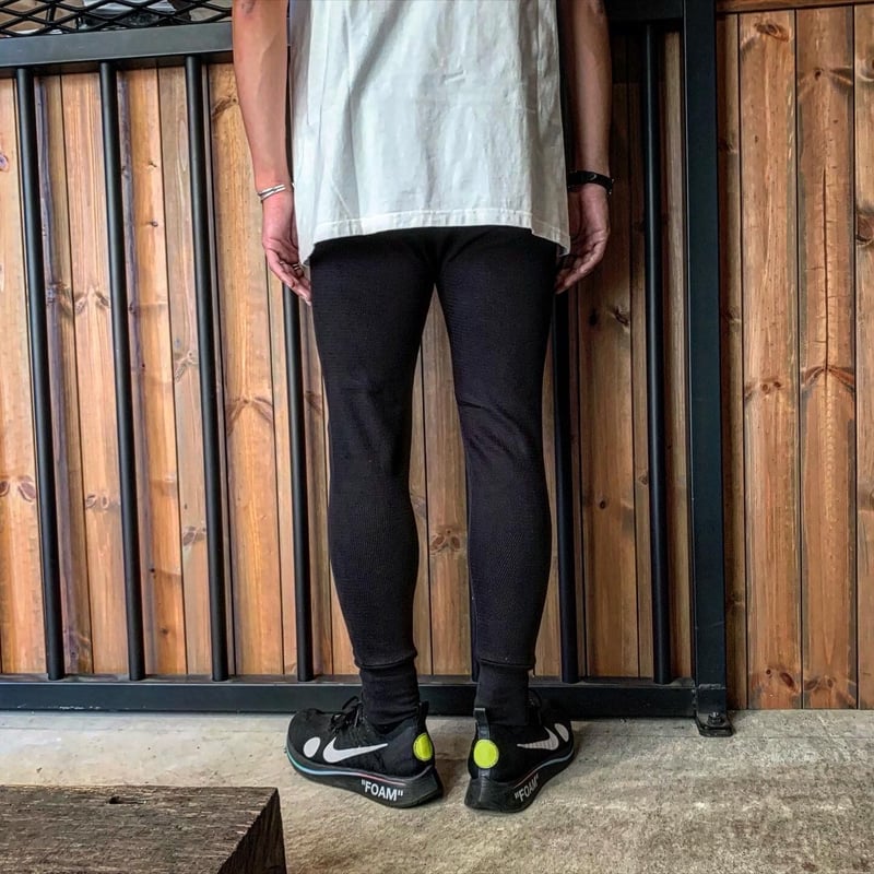 90s ハニカム サーマル 伸縮性⭕️ M 40サイズ HIGHWAY NINE ハイウェイナイン 【ハニカムサーマル ロングパンツ