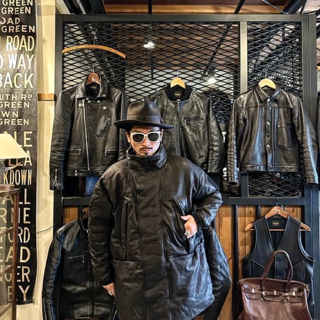 CWORKS【Len / レン】Leather MONSTER PARKA (FINE CREEK )