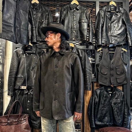 CWORKS【Load  / ﾛｰﾄﾞ】Deer leather coverall (FINE CREEK)