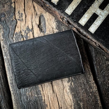 Dutch Leather Company ×  MASAYOSHI garcon wallet  middle【BLACK series】