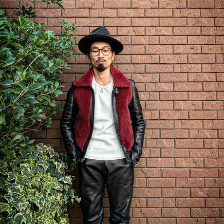FINE CREEK ＆CO【Innocence / ｲﾉｾﾝｽ】grizzly JKT (Horse)（BLACK×RED）