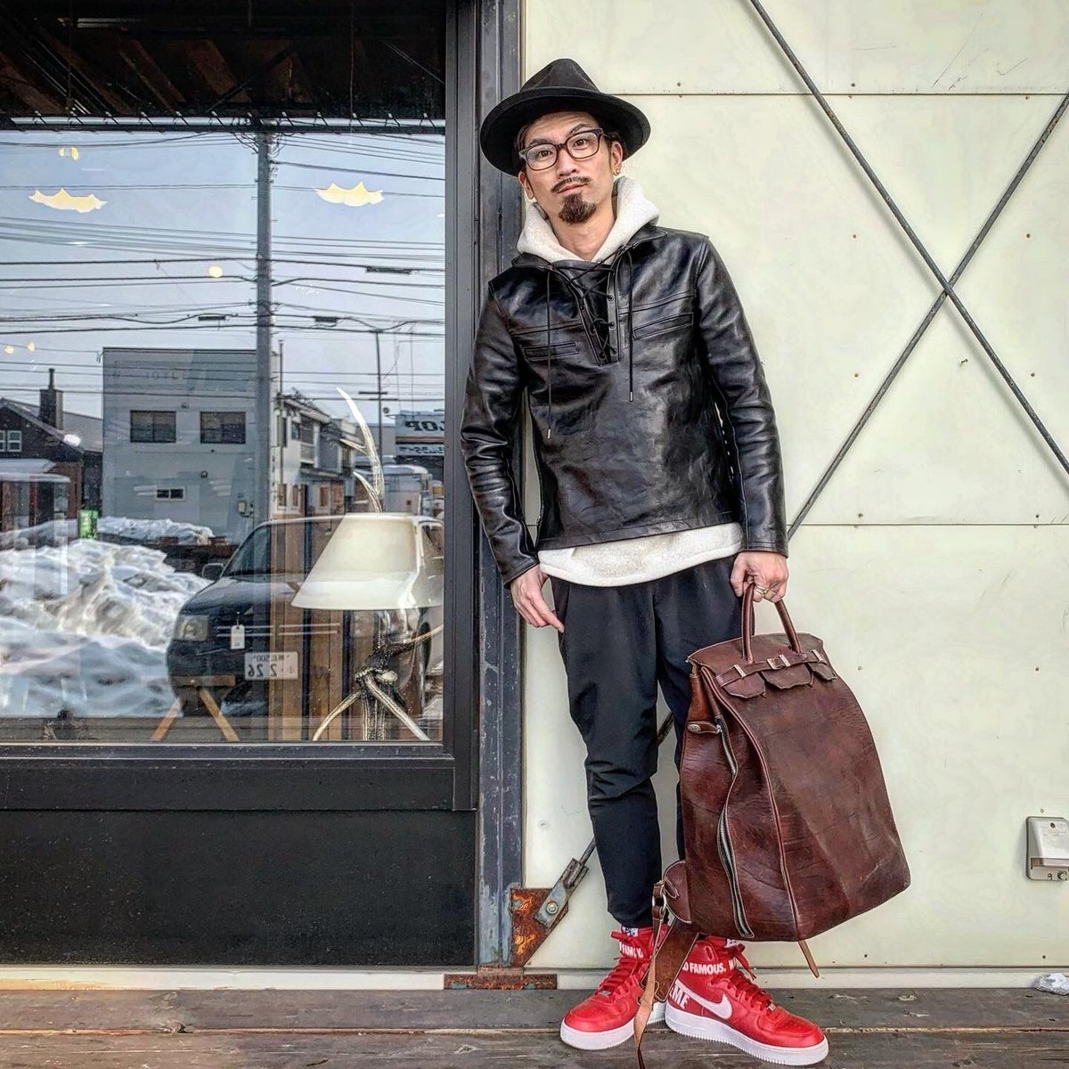 FOUNTAINHEAD LEATHER【Epsilon / ｲﾌﾟｼﾛﾝ 】【BLACK】