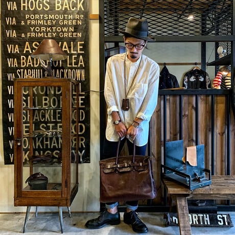 CWORKS 【Brooklyn / band collar shirt 】  (FINE CREEK )